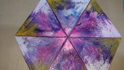Triangular mixed colours
