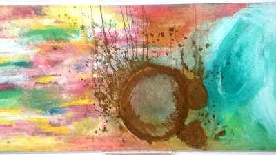 Vitality and Tranquility with Coffee cup marks