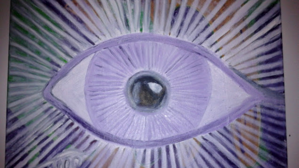 Keep your eyes wide open like a galaxy